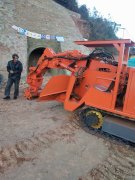 滾筒式掘進機在滇中引水工程中現(xiàn)場作業(yè)